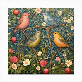 Birds In A Tree Art 15 Canvas Print