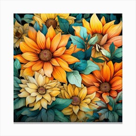 Sunflowers 17 Canvas Print