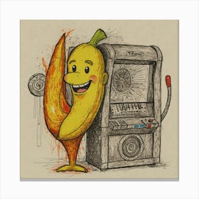 Banana Machine Canvas Print