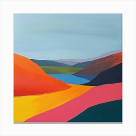 Colourful Abstract Lake District National Park England 1 Canvas Print