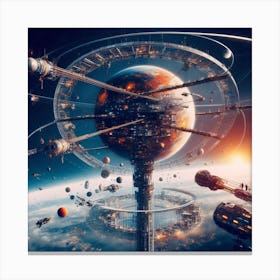 Space Station 42 Canvas Print