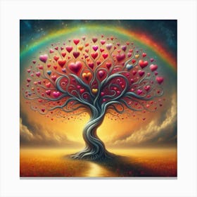 Tree Of Love 1 Canvas Print