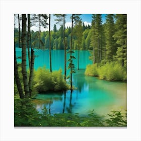 Plitvice Lake Canvas Print