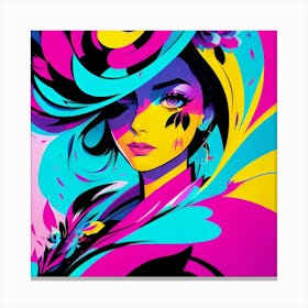 Girl In The Hat Canvas Print