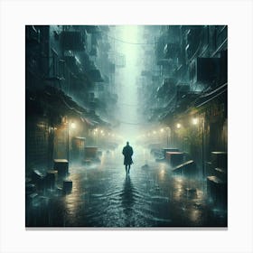 Dark City 1 Canvas Print