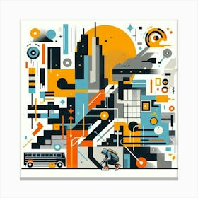 Abstract Cityscape 3 Canvas Print