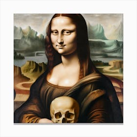 Smiling Mona Lisa Canvas Print