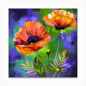 Orange Poppy Canvas Print
