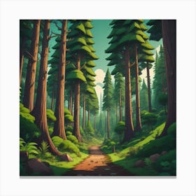 Forest Path Canvas Print