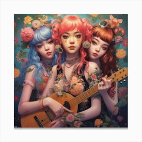 Dragonextinction Three Cute Girls Girl In The Middle Looks Like 321cd4fd E409 4920 9f32 C5973bf49d1b Canvas Print