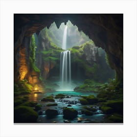 Glimmering Depths Canvas Print