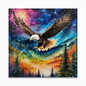 Eagle In Flight 2 Canvas Print