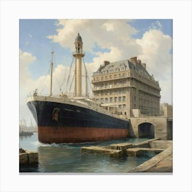 La Capitainerie Le Havre Art Print 3 Canvas Print