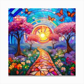 Path In The Sun Canvas Print