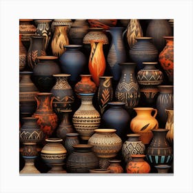 Vases And Pots Canvas Print