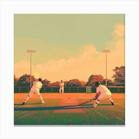 Cricket Game 1 Canvas Print