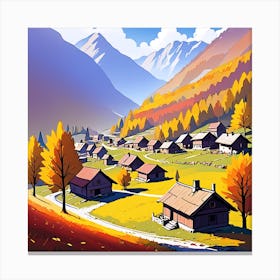 Autumn Village 12 Canvas Print