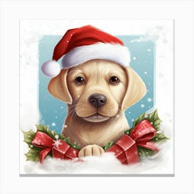 Christmas Labrador Retriever 4 Canvas Print