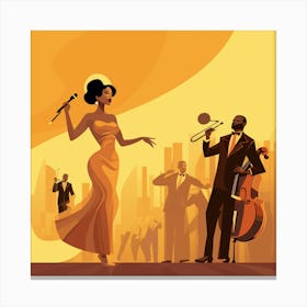 Jazz Music 6 Canvas Print