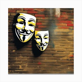 Anonymous Masks 1 Canvas Print