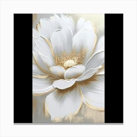 White Flower Painting 5 Canvas Print