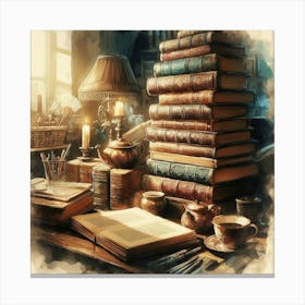 Library Of Books 1 Canvas Print