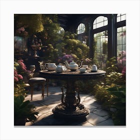 Tea garden Canvas Print