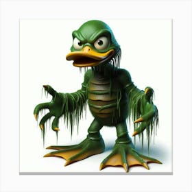 Duck Creature from the Black lagoon 2 Canvas Print