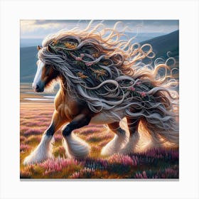 Horse In The Meadow Canvas Print