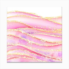 Sparkling Pink Agate Texture 04 1 Canvas Print