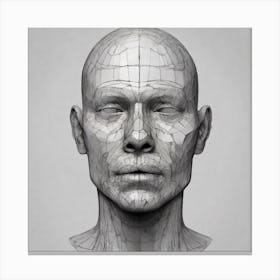 3d Head Model 2 Canvas Print