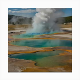 Yellowstone Geyser 3 Canvas Print