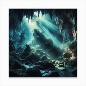 Cave Of Light Canvas Print