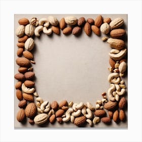 Frame Of Nuts 6 Canvas Print