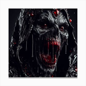 Demonic Skeleton Canvas Print