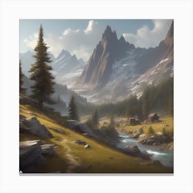 Mountain Landscape 51 Canvas Print