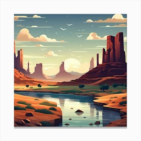 Desert Landscape 3 Canvas Print