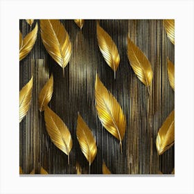 Gold Leaf Wallpaper Canvas Print