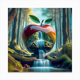 Apple In The Forest Canvas Print