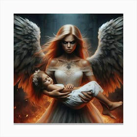 Angel Of Fire 10 Canvas Print