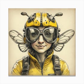 Bee Girl 2 Canvas Print