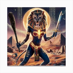 Egyptian Sekhmet 2 Canvas Print