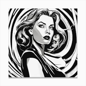 Chiaroscuro Mystique A Pop Art Tribute (4) Canvas Print