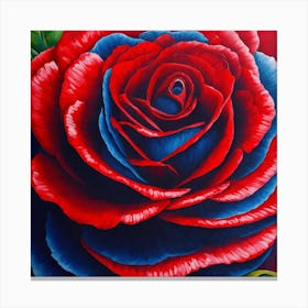 Op Art, Red roses 1 Canvas Print