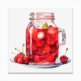 Cherry Iced Tea 11 Canvas Print