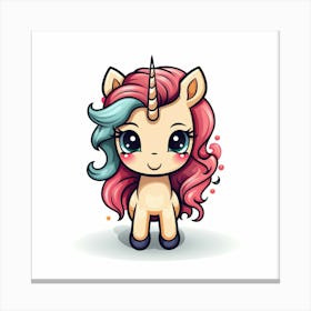 Cute Unicorn 51 Canvas Print