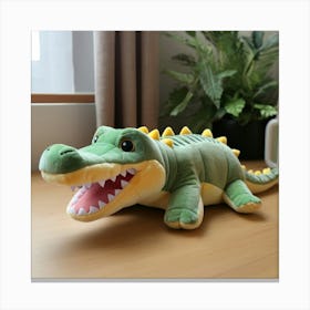 Leonardo Vision Xl Stuffed Animal Like Cute Crocodile 2 Canvas Print