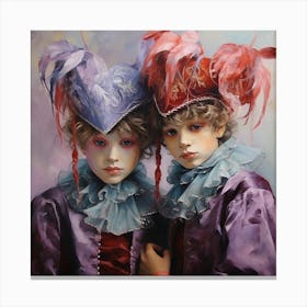 Two Renaissance Boys Canvas Print