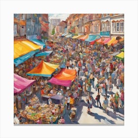 London Market Canvas Print