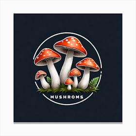 Mushroom Logo Canvas Print